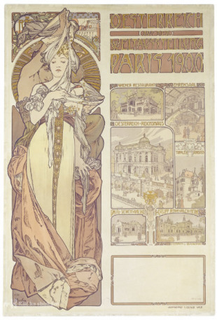 Plakát - Alfons Mucha: SVĚTOVÁ VÝSTAVA V PAŘÍŽI